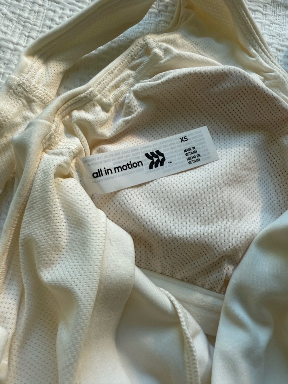 all in motion Cream Athletic Tank Top - Picture 4 of 4